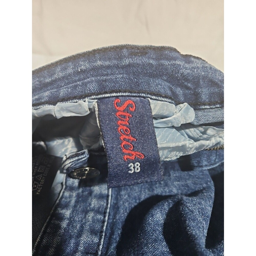 Y2K Phat Farm Blue Jean Shorts Waist Size 38 Jorts - Picture 4 of 8